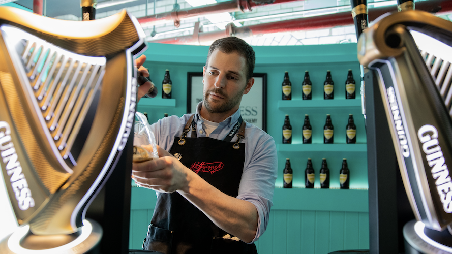 Learn to how to properly pour a Guinness
